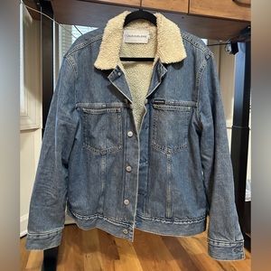 Calvin Klein Sherpa Lined Denim Jacket